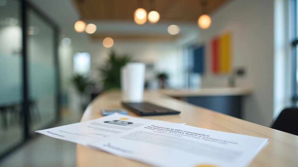 Escritório da DECO com materiais informativos sobre direitos do consumidor expostos na recepção